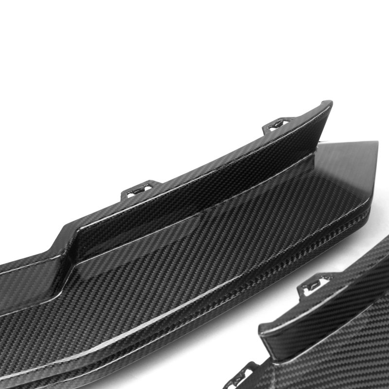 Dry Carbon Fiber SQ-B Style Rear Bumper Canards Splitters 2021+ for  M3 G80 4-Door Compatible SQ-B Diffuser G80 Splitters